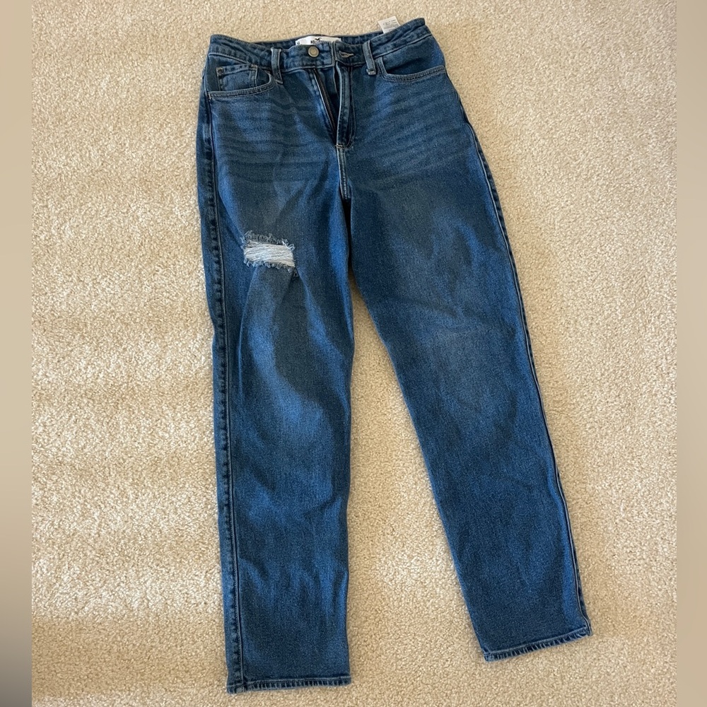 hollister curvy ultra high rise vintage straight jeans